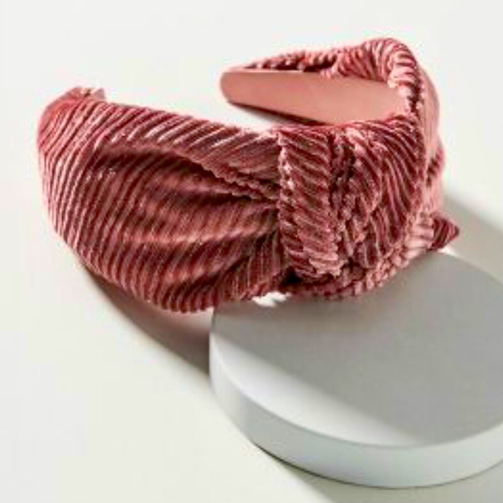 NWT Anthropologie Trudie Velvet Knotted Headband